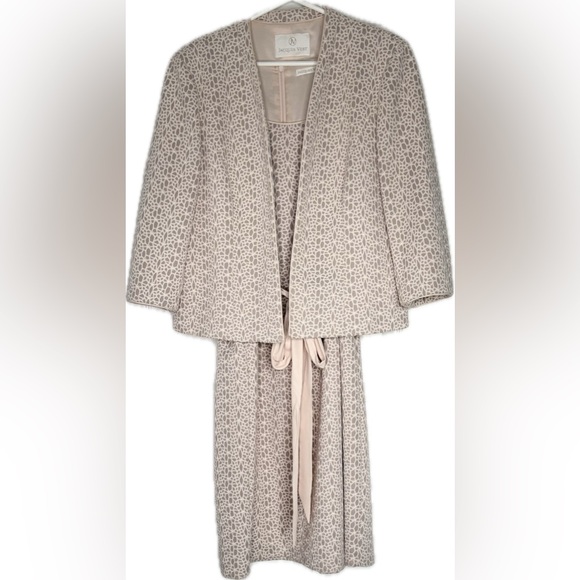 Jaques Vert Dresses & Skirts - Jacques Vert Pink/Taupe Dress and Jacket Set
